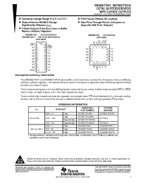 Datasheet 5962-9074901MRA manufacturer TI