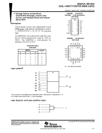 Datasheet 5962-9758401QDA manufacturer TI