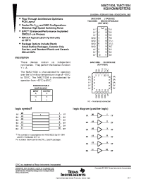 Datasheet 74AC11034DW производства TI