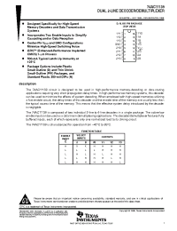 Datasheet 74AC11139DR manufacturer TI