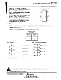 Datasheet 74ACT11032DBLE manufacturer TI