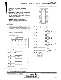 Datasheet 74ACT11157DW manufacturer TI