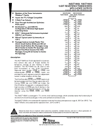 Datasheet 74ACT16543DGG manufacturer TI