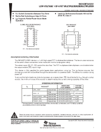 Datasheet 74CBTLV3251RGYRG4 manufacturer TI