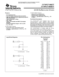 Datasheet 74FCT162827BTPVCT manufacturer TI