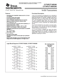 Datasheet 74FCT163H245CPACT manufacturer TI