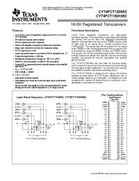 Datasheet 74FCT163H952CPACT manufacturer TI