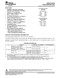 Datasheet 74LVC3GU04DCTRE4 manufacturer TI