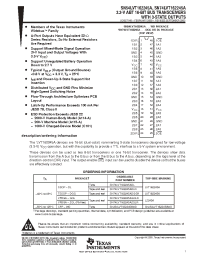 Datasheet 74LVT162245ADGGRE4 manufacturer TI