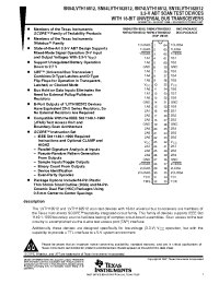 Datasheet 74LVTH182512DGGRE4 manufacturer TI