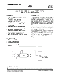 Datasheet ADS7826I manufacturer TI