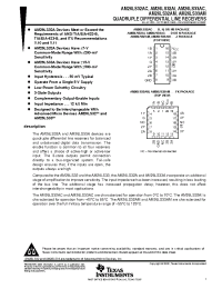 Datasheet AM26LS33AMFKB производства TI
