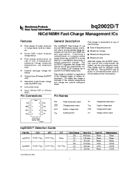 Datasheet BQ2002DSNTR manufacturer TI