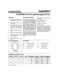 Datasheet BQ2002T manufacturer TI