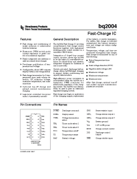 Datasheet BQ2004 manufacturer TI