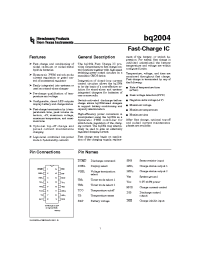 Datasheet BQ2004SNTR manufacturer TI