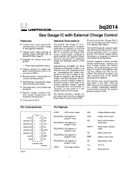 Datasheet BQ2014SN manufacturer TI