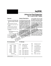 Datasheet BQ2058DSN-C5 manufacturer TI