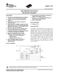 Datasheet BQ20851 manufacturer TI