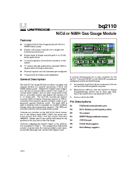 Datasheet BQ2110 manufacturer TI