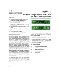 Datasheet BQ2111LMODULE manufacturer TI