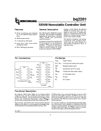 Datasheet BQ2201PN manufacturer TI