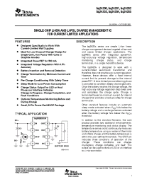 Datasheet BQ24200 manufacturer TI