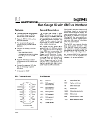 Datasheet BQ2945 manufacturer TI