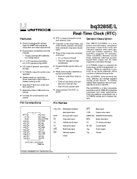 Datasheet BQ3285ESS manufacturer TI