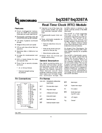 Datasheet BQ3287LD manufacturer TI