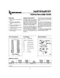 Datasheet BQ4016 manufacturer TI