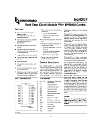 Datasheet BQ4287 manufacturer TI