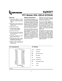 Datasheet BQ4842YMA-85 производства TI