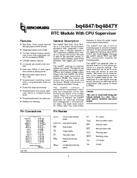 Datasheet BQ4847Y manufacturer TI