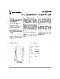 Datasheet BQ4850YMA-85 manufacturer TI