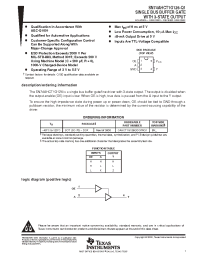 Datasheet CAHCT1G126QDCKRQ1 manufacturer TI