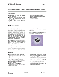 Datasheet CC1070 manufacturer TI