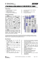 Datasheet CC2430DK manufacturer TI