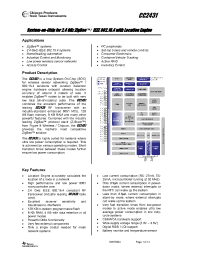 Datasheet CC2431ZDKPRO manufacturer TI