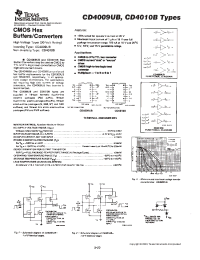 Datasheet CD4009UB производства TI
