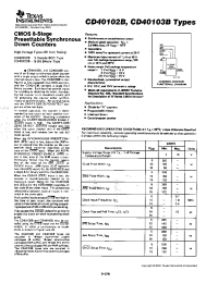 Datasheet CD40102BPW manufacturer TI