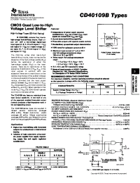 Datasheet CD40109BF3A manufacturer TI