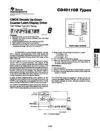 Datasheet CD40110B manufacturer TI