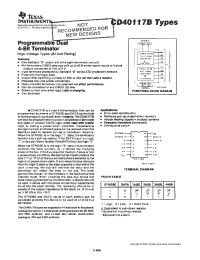 Datasheet CD40117BMT производства TI