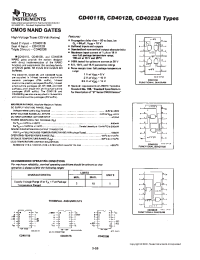 Datasheet CD4011BNSRE4 производства TI