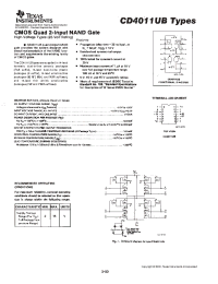 Datasheet CD4011UBM96 производства TI