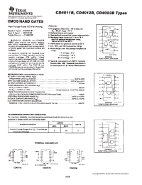 Datasheet CD4012BPWRE4 manufacturer TI