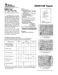 Datasheet CD4013BE manufacturer TI