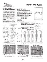 Datasheet CD40147BM manufacturer TI