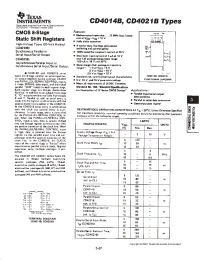 Datasheet CD4014BPWR manufacturer TI